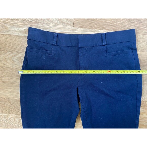 EUC Banana Republic Womens Pants Blue Size 0 Sloan Mid Rise Cotton Blend Stretch - Picture 7 of 9